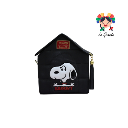 013 Perrito LUCCIANA Bolsa Casita  Casual Animada En Color Negro para Niña y Dama
