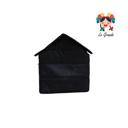 013 Perrito LUCCIANA Bolsa Casita  Casual Animada En Color Negro para Niña y Dama