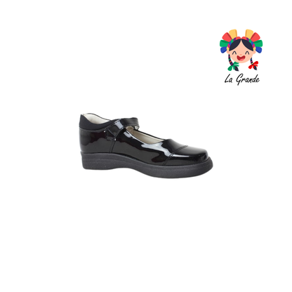 2726 MIA Negro Charol Zapato Escolar para Niña y Dama
