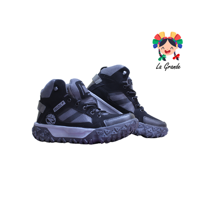 005 ISSUZU Oxford Negro Bota de Montaña para Jóven y Caballero