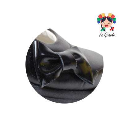 2733 MIA Negro Sintético Zapato Escolar para Niña