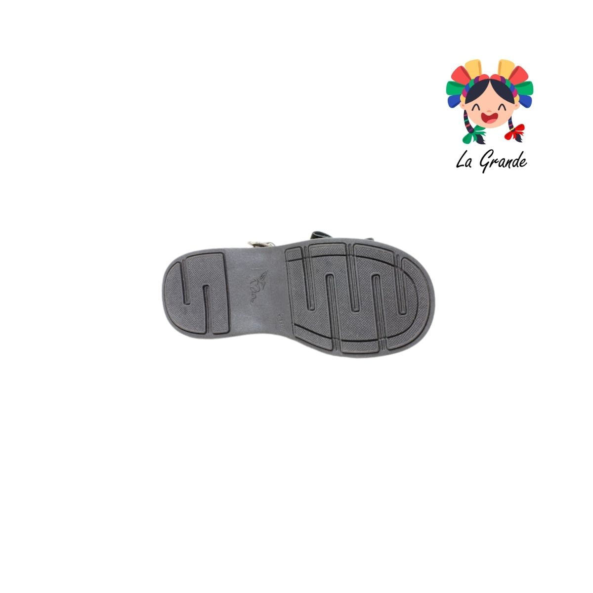 2733 MIA Negro Sintético Zapato Escolar para Niña