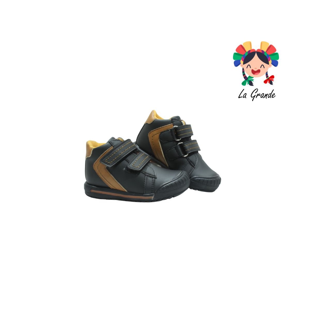 273 LUCHO Negro Café Sint Zapato Casual para Niño