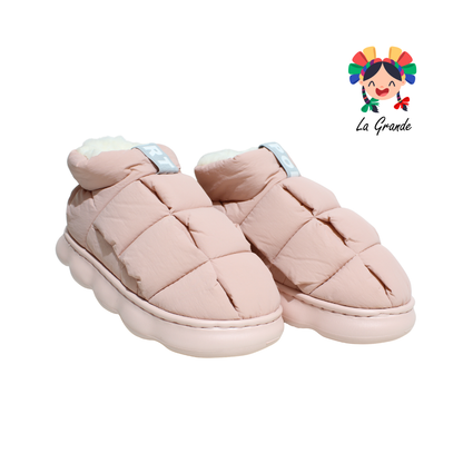 JYD-09-1 MT Multicolor Cuadritos Pantufla Afelpada para Dama
