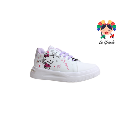 T506-6 DANIELS Blanco Lila Lumino Tenis Casual para Dama