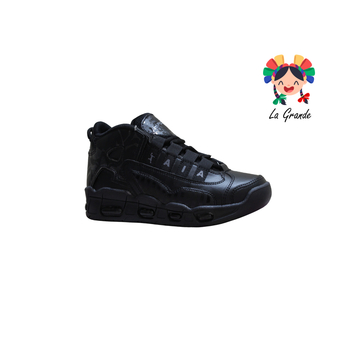 1019 HARMAN Negro Negro Tenis Casual para Joven