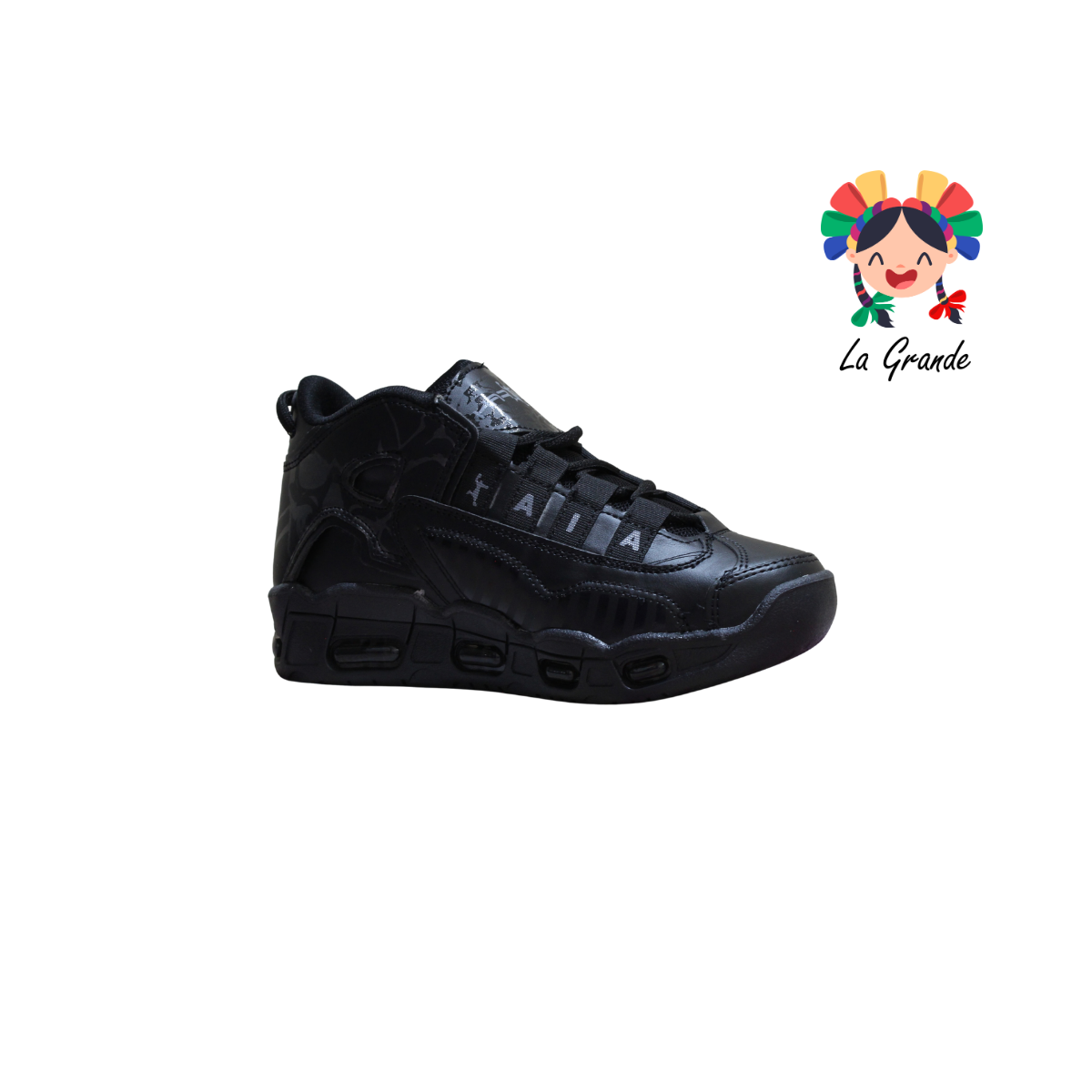 1019 HARMAN Negro Negro Tenis Casual para Joven
