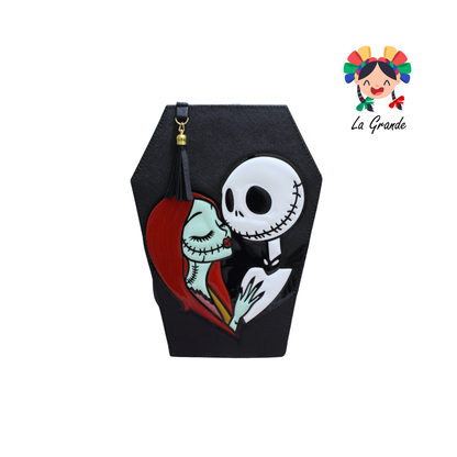 012 Pareja LUCCIANA Ngo Bco Vde Bolsa Ataúd Casual para Niña y Dama