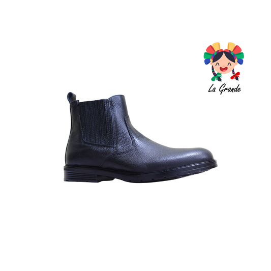 OCHO18-17 VIAKENTTO Negro Piel Bota para Caballero