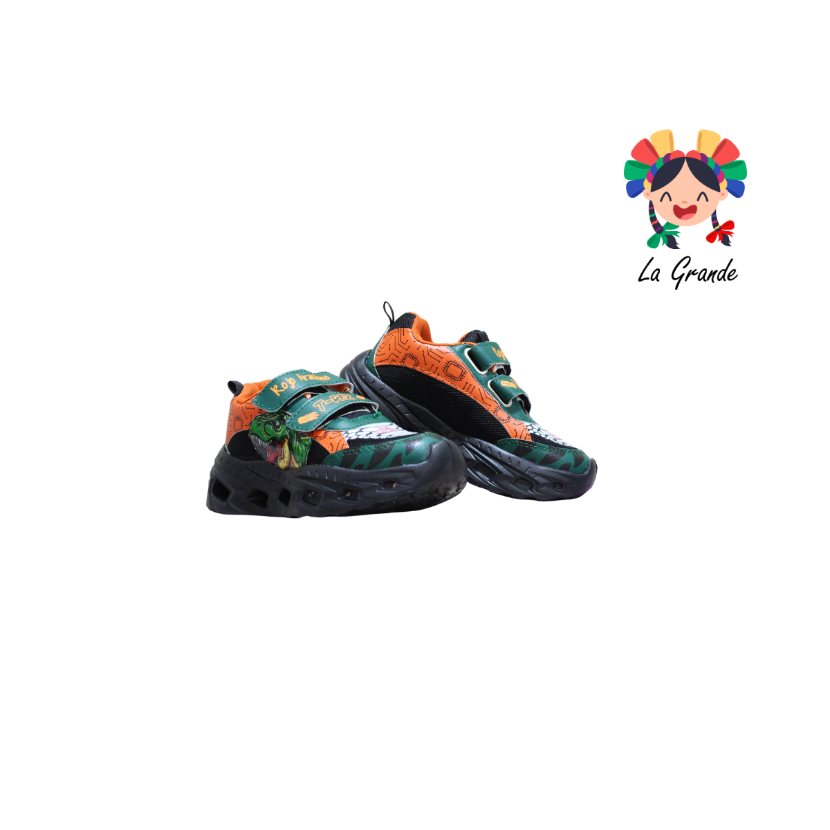 22040 Rex ROJO ARANDANO Ngo Vde Nja Sint Tenis Casual con Luz Led para Niño