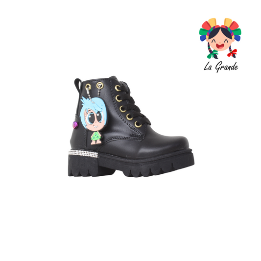 2800 Alegri ANDRE LOV Negro Nairobi Sintético Casual Bota Corta para Niña