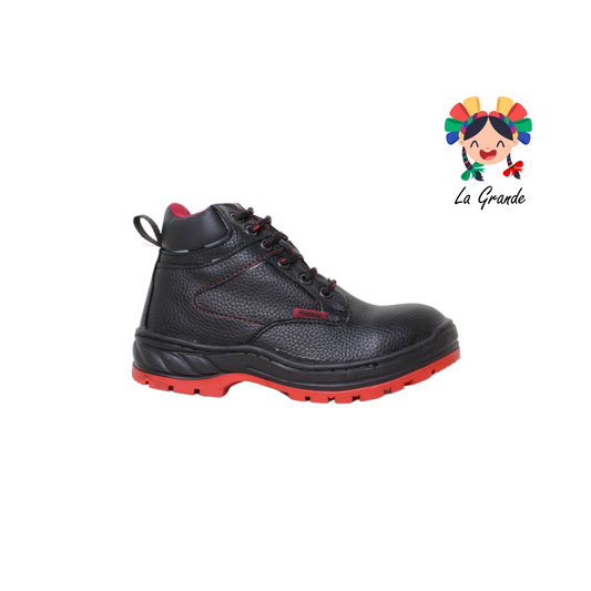 2801 NOOKIE 2K Negro Rojo Flother Sint Bota Industrial para Dama y Joven