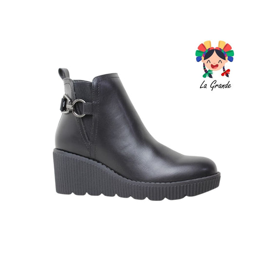 2804 WILDCAT Negro Napa Bota Casual para Dama