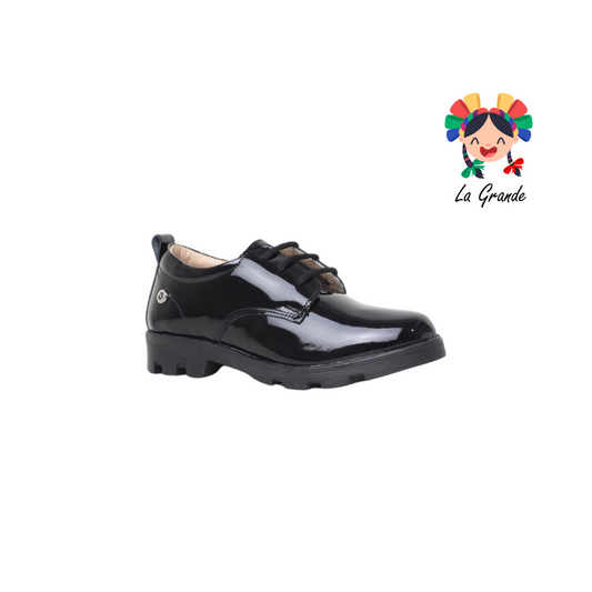 2806 DOGI Negro Charol Zapato Escolar para Niña y Dama