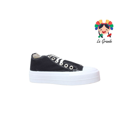 28080 CHISTORIN Negro Textil Sint Tenis Casual para Dama