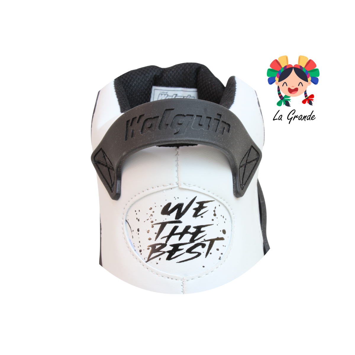 730 WALKQUIR Blanco Negro Tenis Casual para Caballero