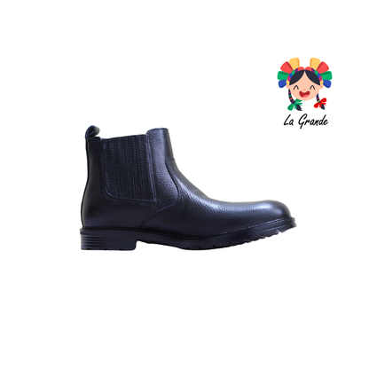 OCHO18-17 VIAKENTTO Negro Piel Bota para Caballero