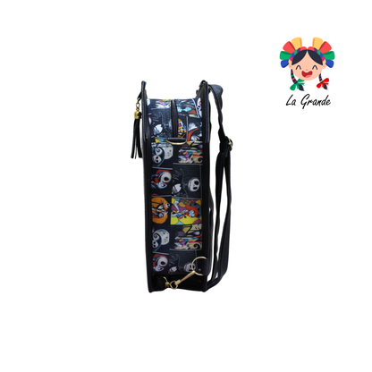 012 Pareja LUCCIANA Ngo Bco Vde Bolsa Ataúd Casual para Niña y Dama