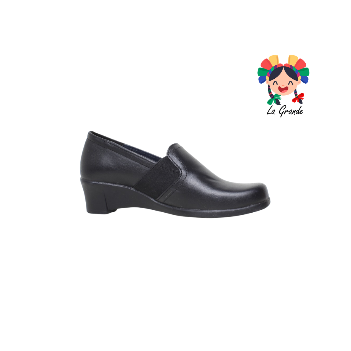 2823 DOMINIQ Negro Piel Zapato de Vestir Dama
