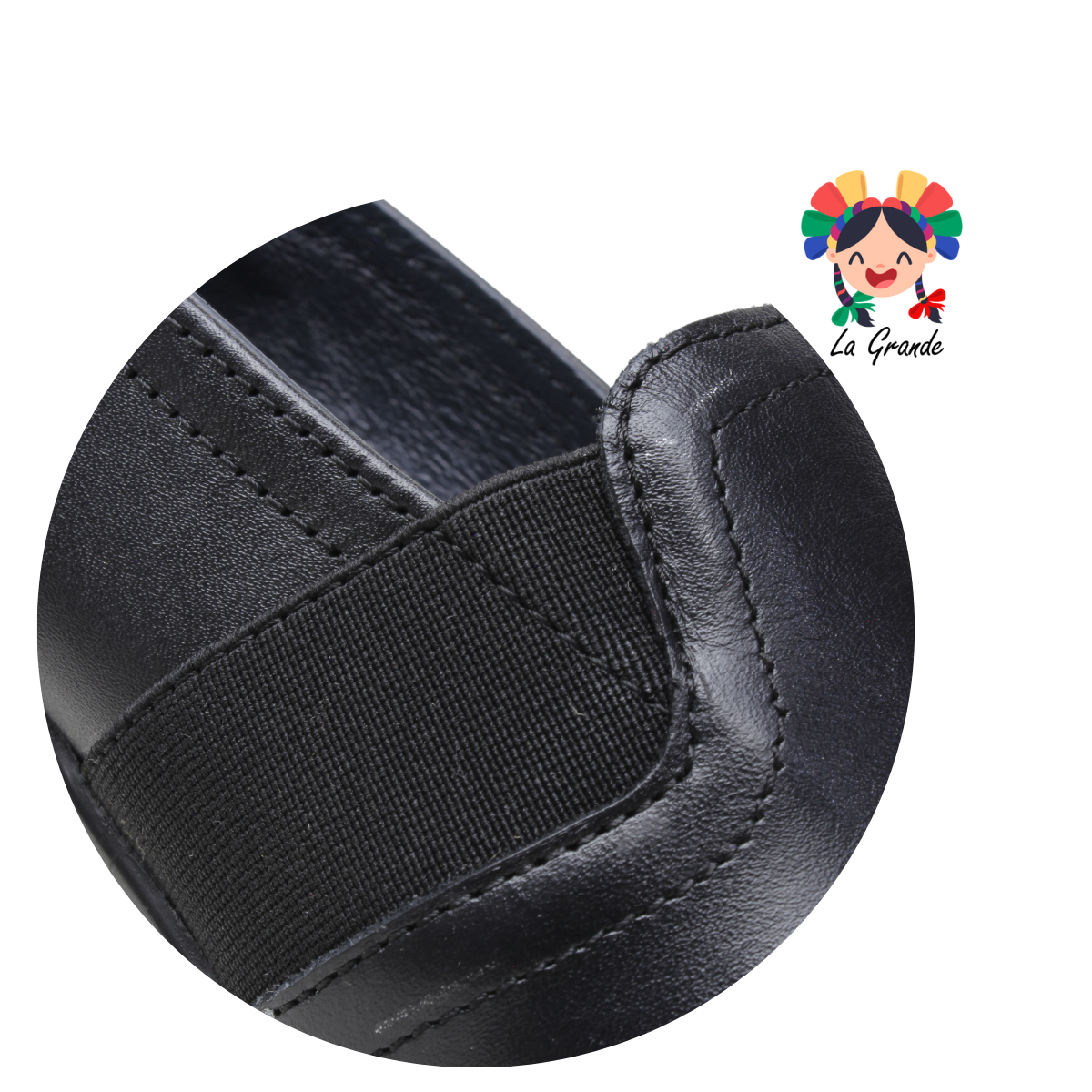 2823 DOMINIQ Negro Piel Zapato de Vestir Dama