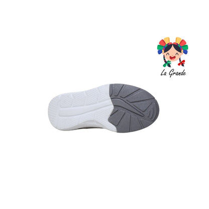 2825 TROPICANA MARVEL Blanco Gris Spiderman Tenis Escolar para Niño y Niña