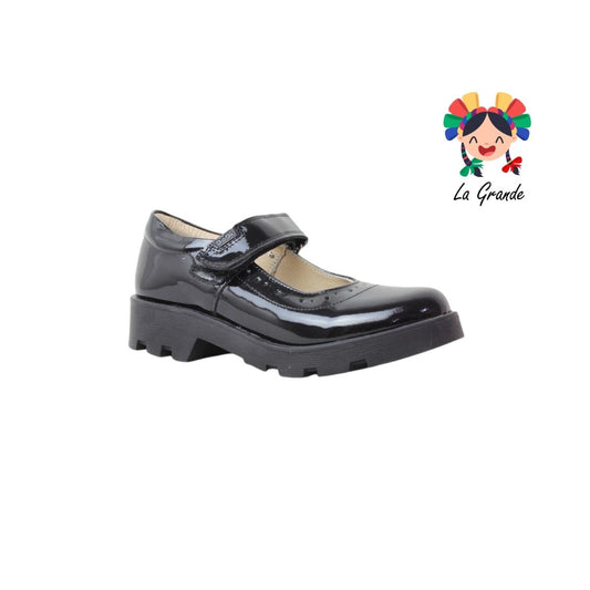 2830 DOGI Negro Charol Zapato Escolar para Dama