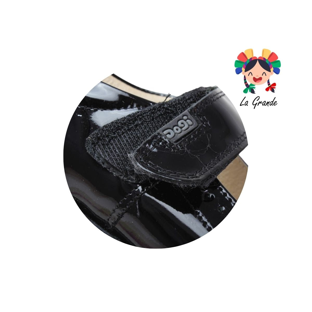 2830 DOGI Negro Charol Zapato Escolar para Dama