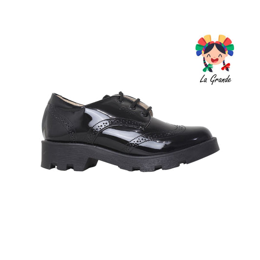 2831 DOGI Negro Piel Charol Zapato Casual para Dama