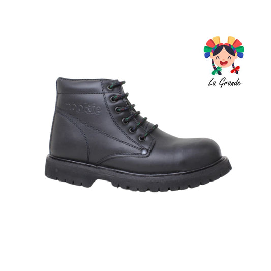 284 NOOKIE Negro Piel Bota Industrial Casquillo para Caballero