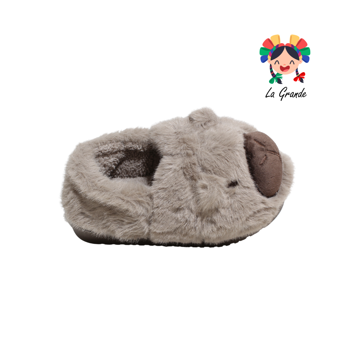 SJT-00141 MT Multicolor Capy Pantufla Afelpada para Niña y Niño
