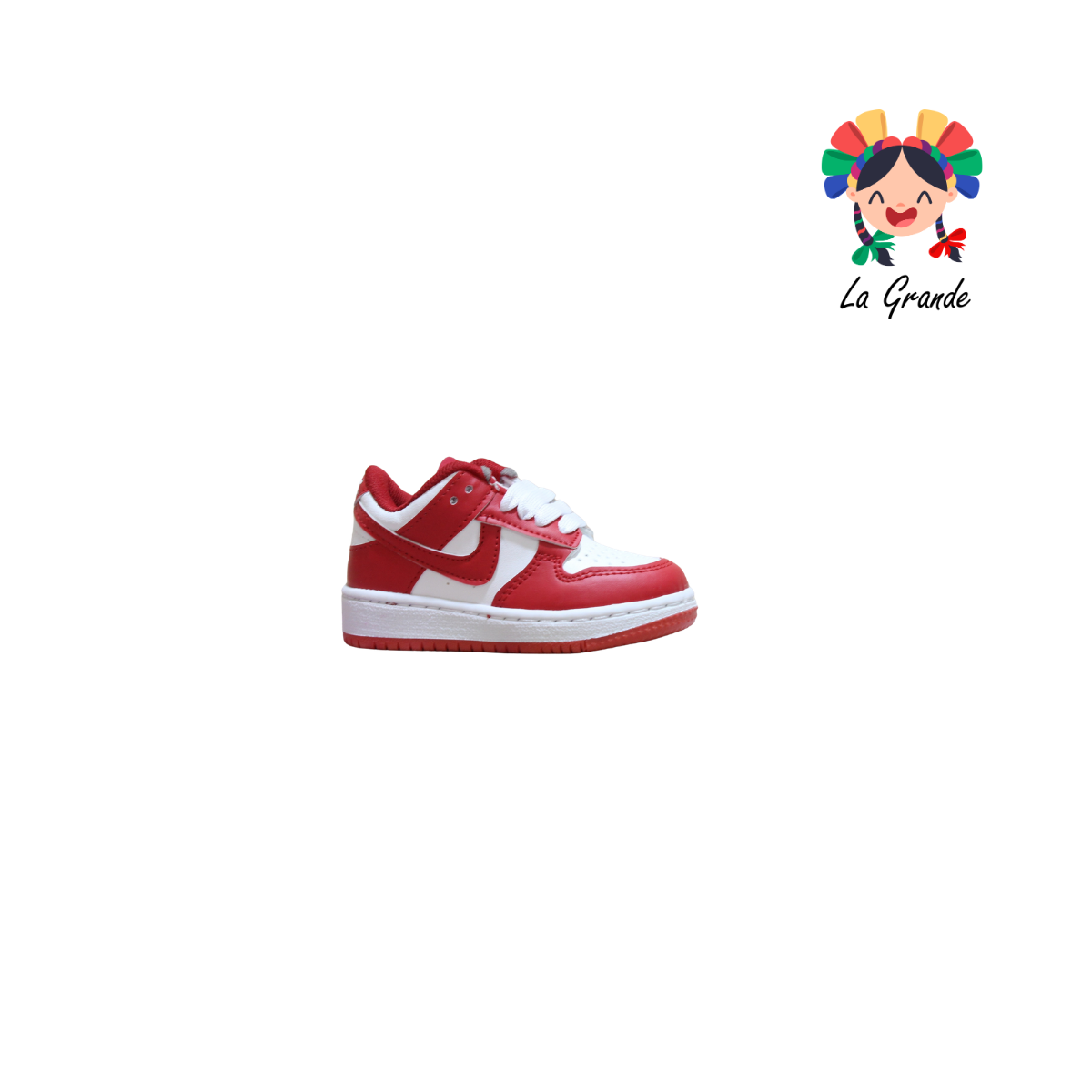 1000 JAG SPORT Blanco Rojo sintético Tenis Casual para Bebé