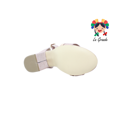 1165 KAROLINE Oro Rosa Persa Zapatilla para Dama