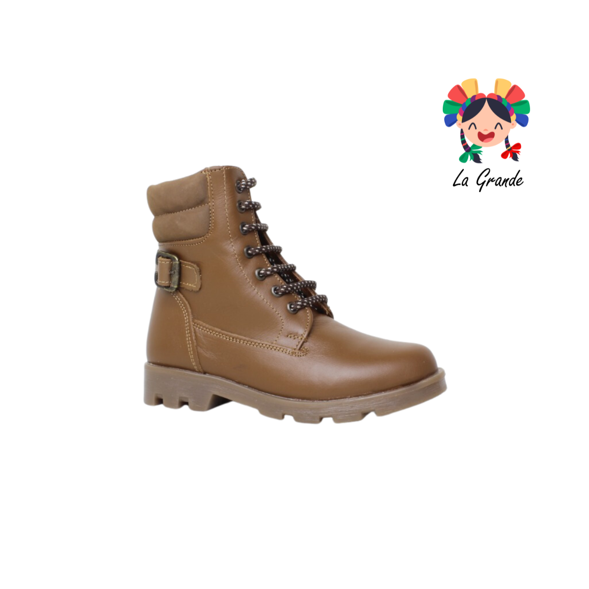 2869 DOGI Canela Piel Bota Casual para Niña y Dama