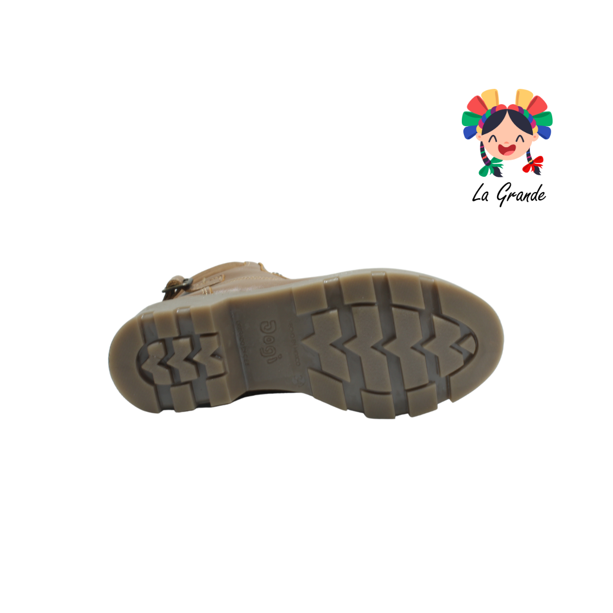 2869 DOGI Canela Piel Bota Casual para Niña y Dama
