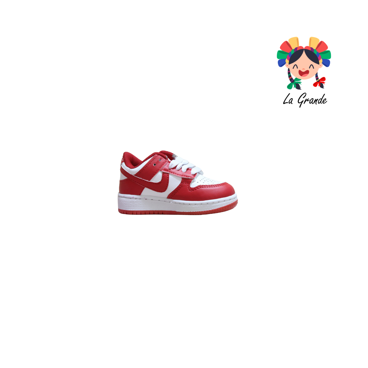 1000 JAG SPORT Blanco Rojo sintético Tenis Casual para Bebé