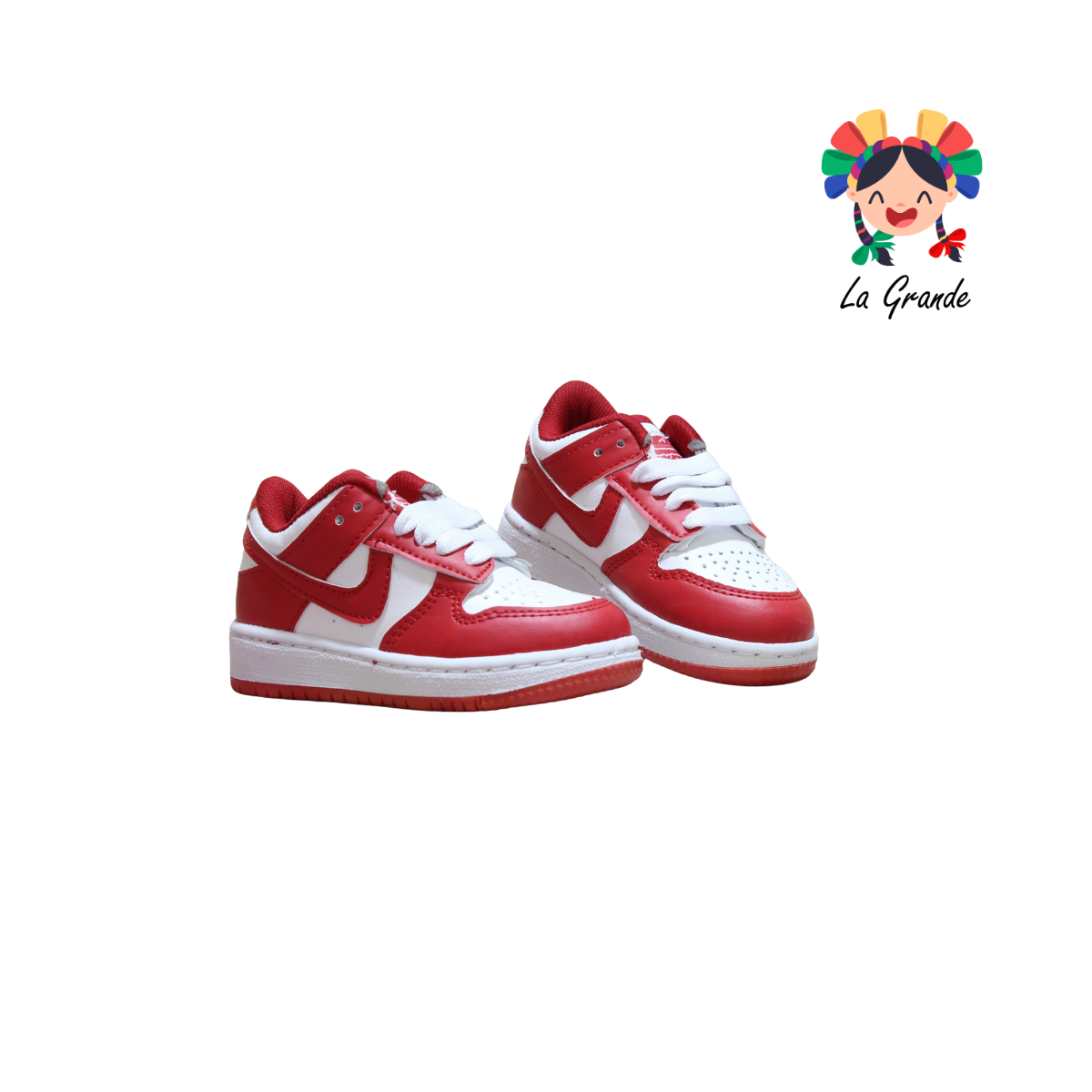1000 JAG SPORT Blanco Rojo sintético Tenis Casual para Bebé