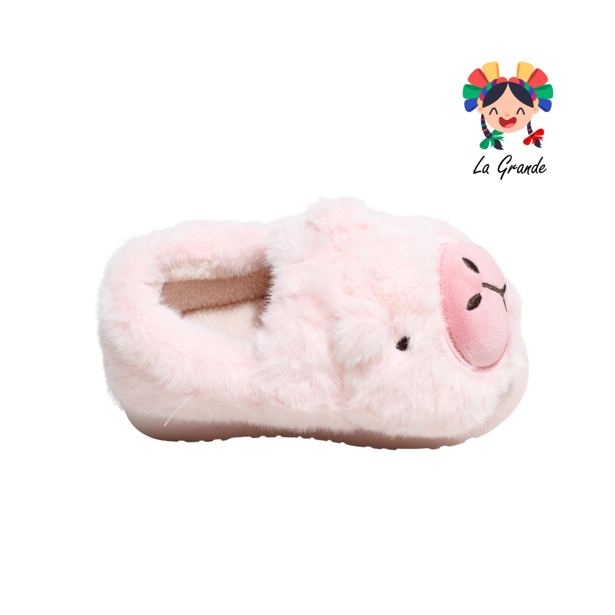 SJT-00141 MT Multicolor Capy Pantufla Afelpada para Niña y Niño