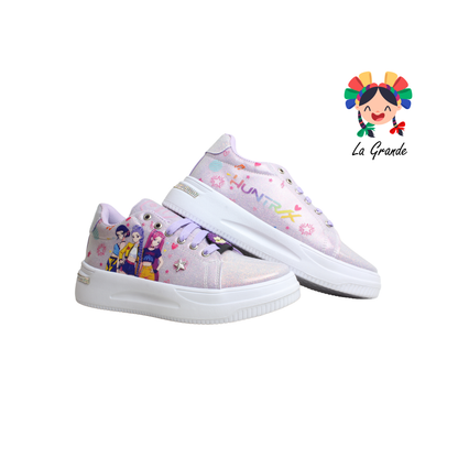 T506-2 DANIELS Lila Lumino Tenis Casual para Dama
