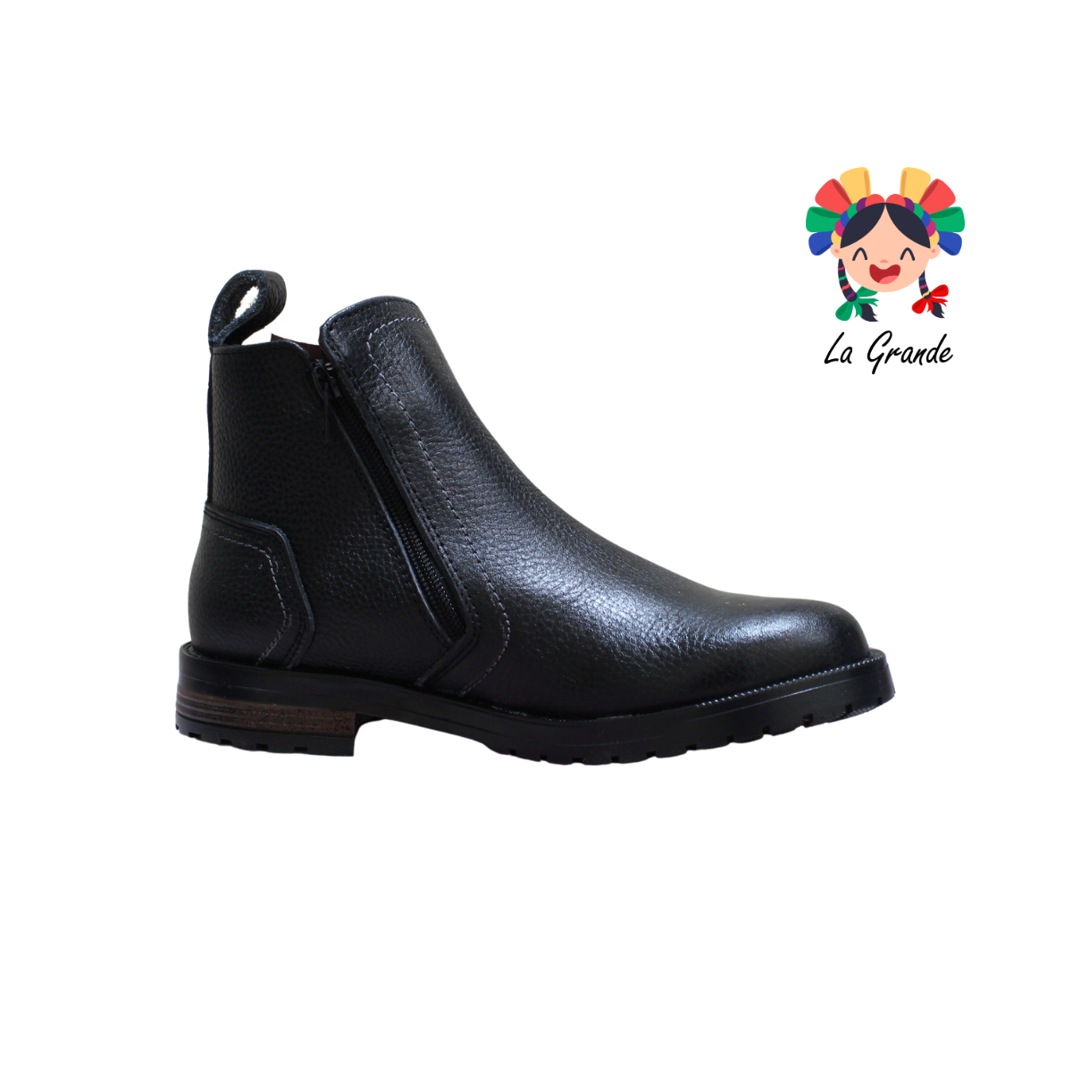 710 NOOKIE TOWN Negro Flother Piel Bota tipo Vaquera para Caballero