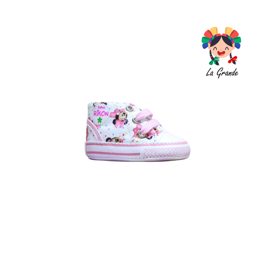 684 PEKE KIDS Minie Rosa Sintético Tenis Casual para Bebé