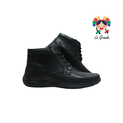 29020 YUYIN Negro Zapato Escolar para Niño