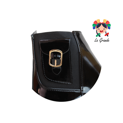 713 YUL Negro Charol Bota para Dama