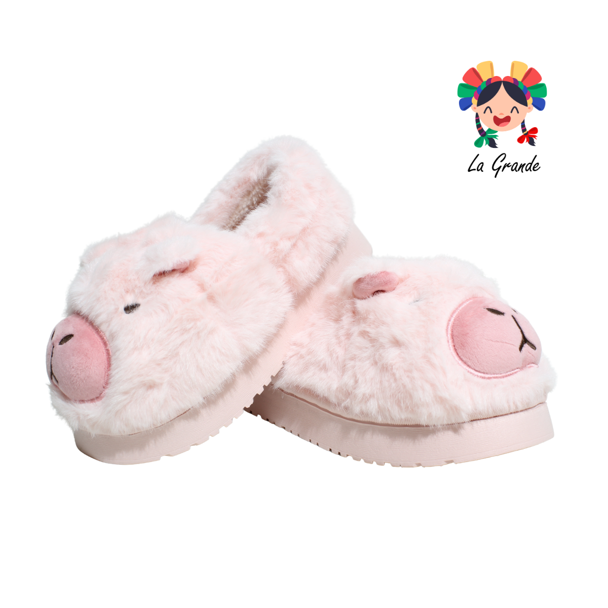 SJT-00141 MT Multicolor Capy Pantufla Afelpada para Niña y Niño