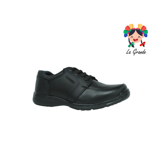29142 YUYIN Negro Piel Zapato Escolar para Niño y Joven