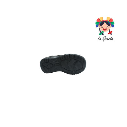 29151 YUYIN Negro Piel Zapato Escolar para Niño