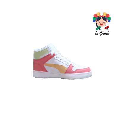 LAYUP PM Rosa Verde Sintético Tenis Casual Importado Original para Dama