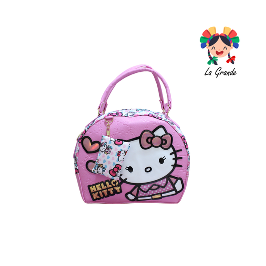 011 Gatita LUCCIANA Blanco Rosa Bolsa Tambor Casual para Niña y Dama