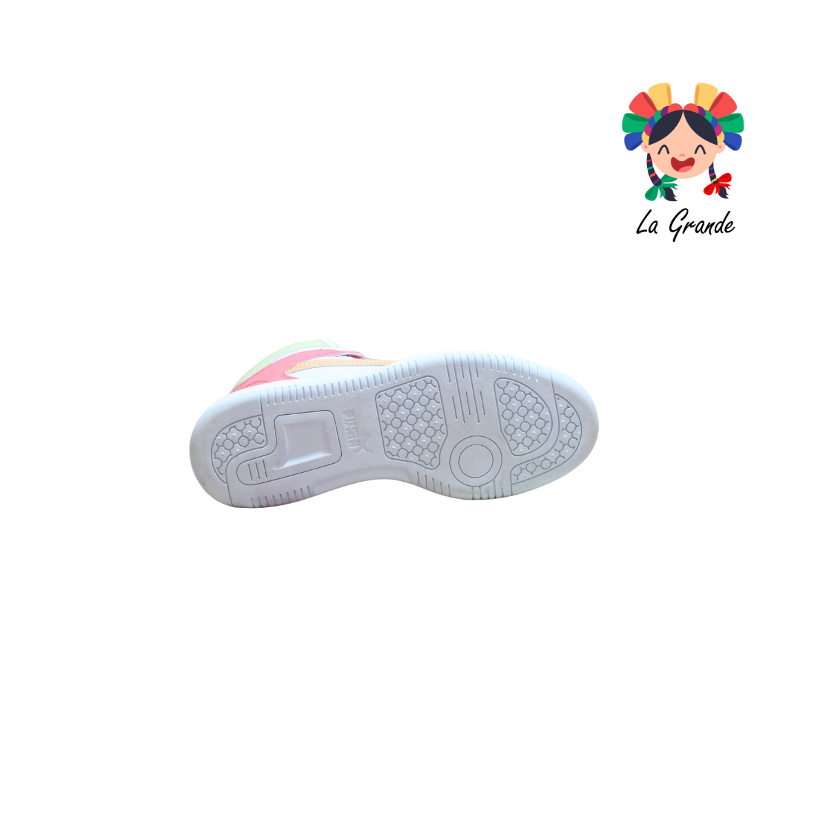 LAYUP PM Rosa Verde Sintético Tenis Casual Importado Original para Dama