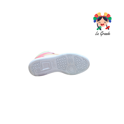 LAYUP PM Rosa Verde Sintético Tenis Casual Importado Original para Dama