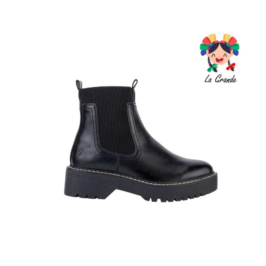 2944 GOODYEAR Negro Sint Bota Casual Suela Track para Dama y Joven